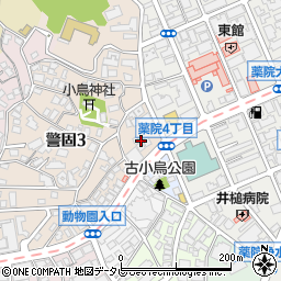 福岡県福岡市中央区警固3丁目1周辺の地図