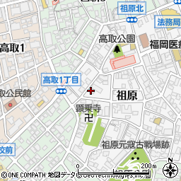 祖原20-18☆akippa駐車場周辺の地図