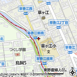 中央消防団草ヶ江分団車庫周辺の地図