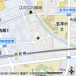 福岡福音自由教会周辺の地図