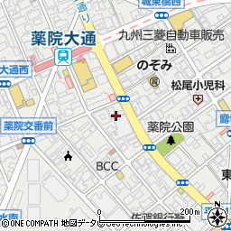 調剤薬局ツルハドラッグ薬院店周辺の地図