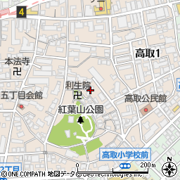 高取焼窯元亀井味楽周辺の地図