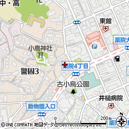 福岡県福岡市中央区警固3丁目1-24周辺の地図