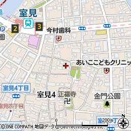 福岡県福岡市早良区室見周辺の地図