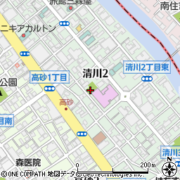 清川中公園周辺の地図