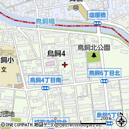 福岡県福岡市城南区鳥飼4丁目4周辺の地図