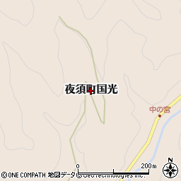 高知県香南市夜須町国光周辺の地図
