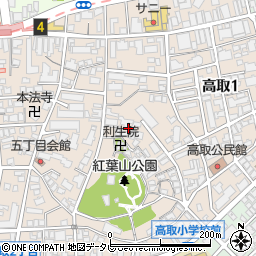 福岡県福岡市早良区高取周辺の地図
