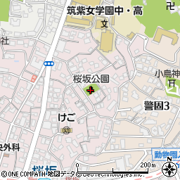 桜坂公園周辺の地図