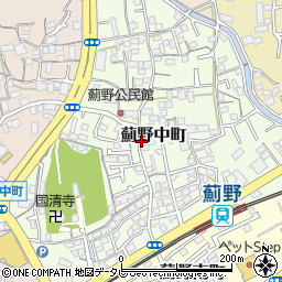 高知県高知市薊野中町周辺の地図