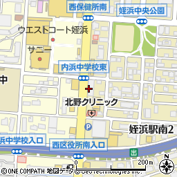 岸田内科医院周辺の地図