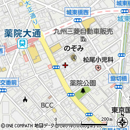 福岡県福岡市中央区薬院3丁目12-31周辺の地図