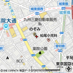 福岡県福岡市中央区薬院3丁目12周辺の地図