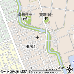 田尻南公園周辺の地図