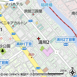 福岡県柔道整復師会会館周辺の地図