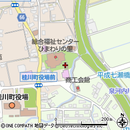 桂川町役場　身体障害者福祉協会事務所周辺の地図