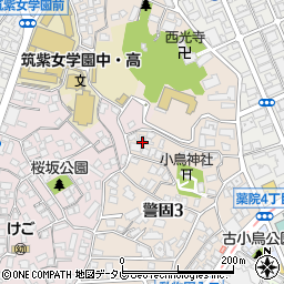 福岡県福岡市中央区警固3丁目11-31周辺の地図