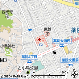 福岡中央病院（高邦会）周辺の地図