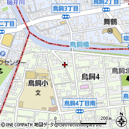 福岡県福岡市城南区鳥飼4丁目10周辺の地図