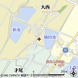 福岡県豊前市大西126周辺の地図