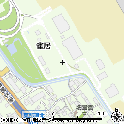 福岡県福岡市博多区雀居周辺の地図