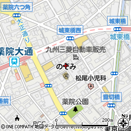 とりやき八 薬院店周辺の地図