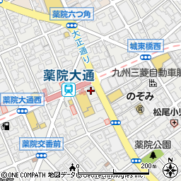 福岡信用金庫薬院支店周辺の地図