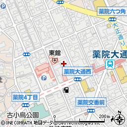 アダージュ薬院弐番館周辺の地図