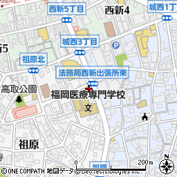 福岡医療クリニック周辺の地図