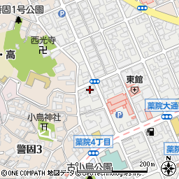 幸福の科学福岡中央支部精舎周辺の地図