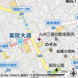 福岡県福岡市中央区薬院3丁目16-26周辺の地図