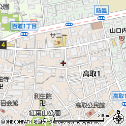 高根武道具店周辺の地図