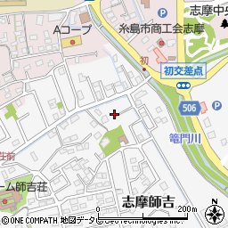 福岡県糸島市志摩師吉727-11周辺の地図
