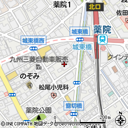 福岡県福岡市中央区薬院3丁目3周辺の地図