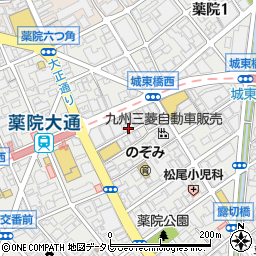 ＵＲ都市機構薬院大通り周辺の地図