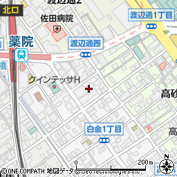 福岡市役所　地域包括支援センター中央第３いきいきセンターふくおか周辺の地図