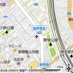 七輪居酒屋 磯でチキン 美野島店周辺の地図
