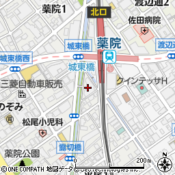 西日本シティ銀行薬院独身寮周辺の地図