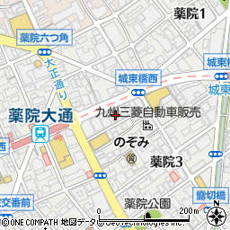 福岡県福岡市中央区薬院3丁目16-31周辺の地図