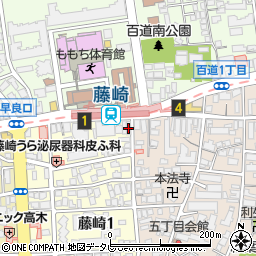 セブンイレブン福岡藤崎駅前店周辺の地図