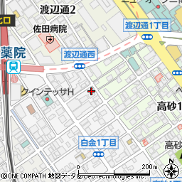 株式会社三省堂　九州支社周辺の地図