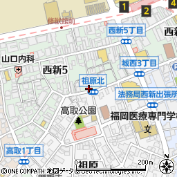 あま太郎 西新店周辺の地図