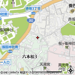 ガイアコート赤坂浄水周辺の地図