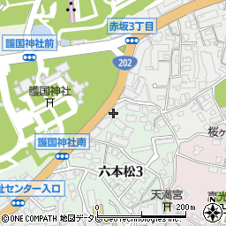 木琴堂　護国神社前本店周辺の地図