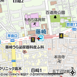 セブンイレブン福岡市地下鉄藤崎駅店周辺の地図