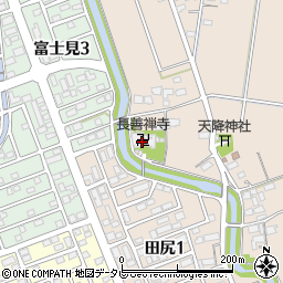 長善禅寺周辺の地図