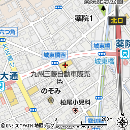 九州三菱薬院店周辺の地図