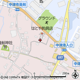 大分県中津市上如水1248周辺の地図