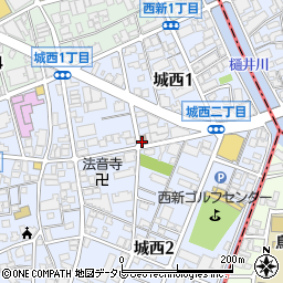 福岡城西郵便局周辺の地図