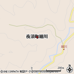 高知県香南市夜須町細川周辺の地図